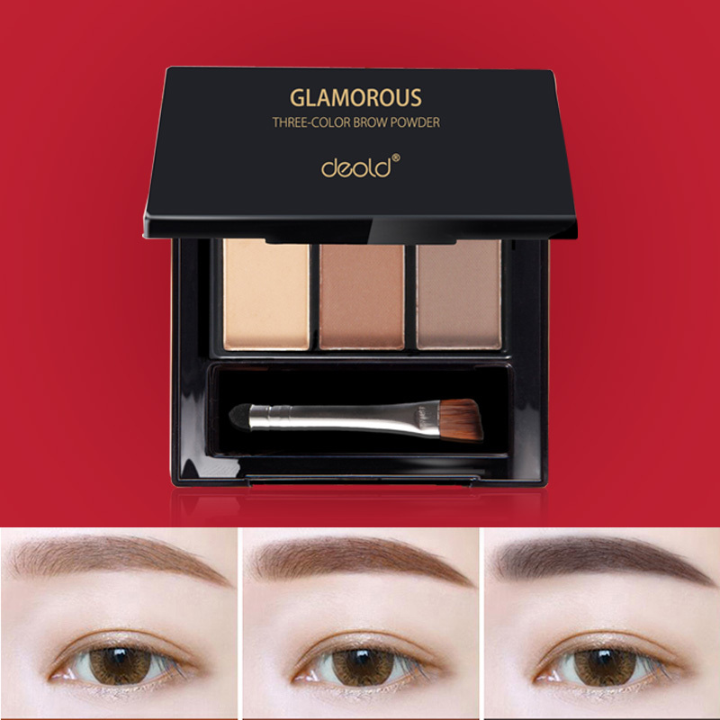 递欧三色眉粉防水防汗不脱色不易晕染一字眉带眉刷初学者02 浅咖 深咖 深褐色报价 参数 图片 视频 怎么样 问答 苏宁易购