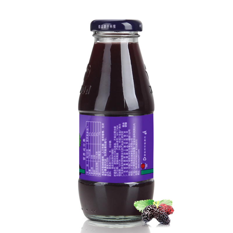 宝桑园 桑果汁饮料玻璃瓶 260ml*12瓶 礼盒装