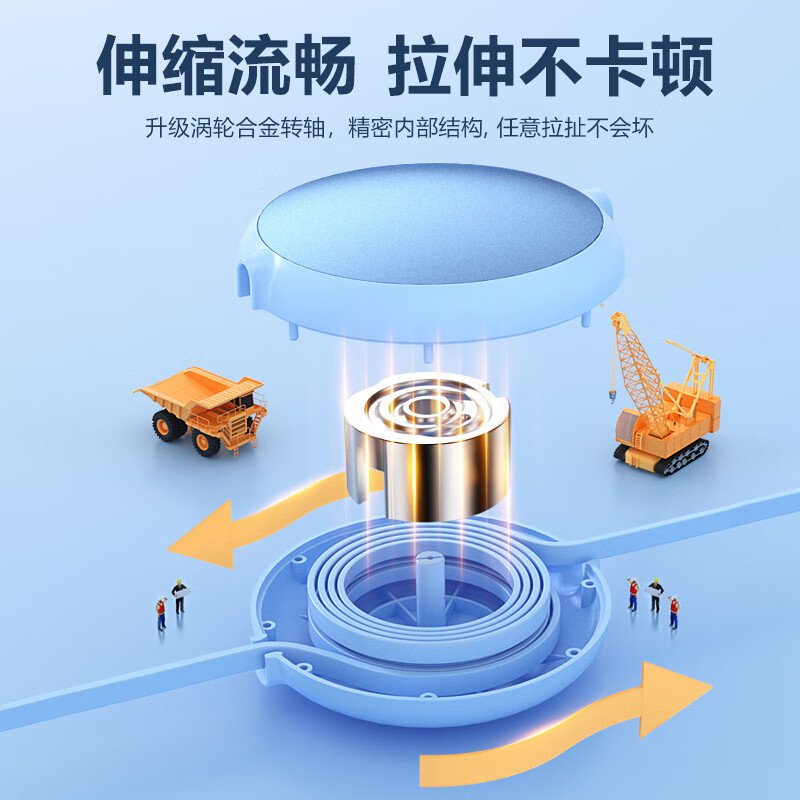 魔元(MOYEEO)水晶一拖三伸缩快充线 66WC03高清大图