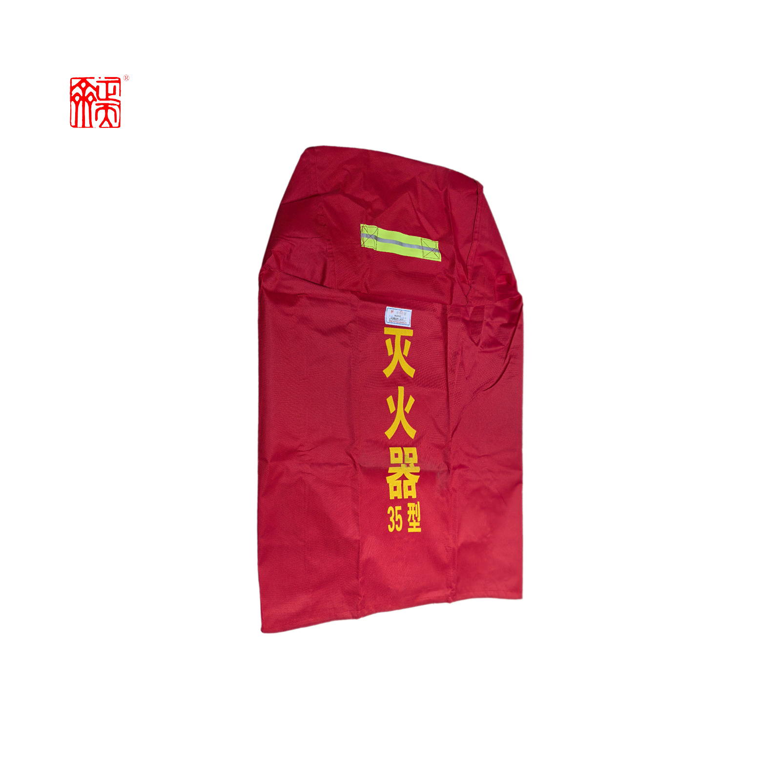 正天齐红色推车式灭火器罩35公斤高清大图