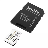 闪迪(SanDisk)32GB TF卡 行车记录仪存储卡/安防监控专用内存卡Micro SD卡高度耐用U3/V30