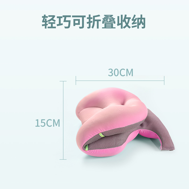 DuDi/青蛙嘟迪 母婴幼儿童婴儿洗澡网浴盆浴架防滑可坐躺宝宝悬浮洗澡浴网(不含浴盆) 果冻粉