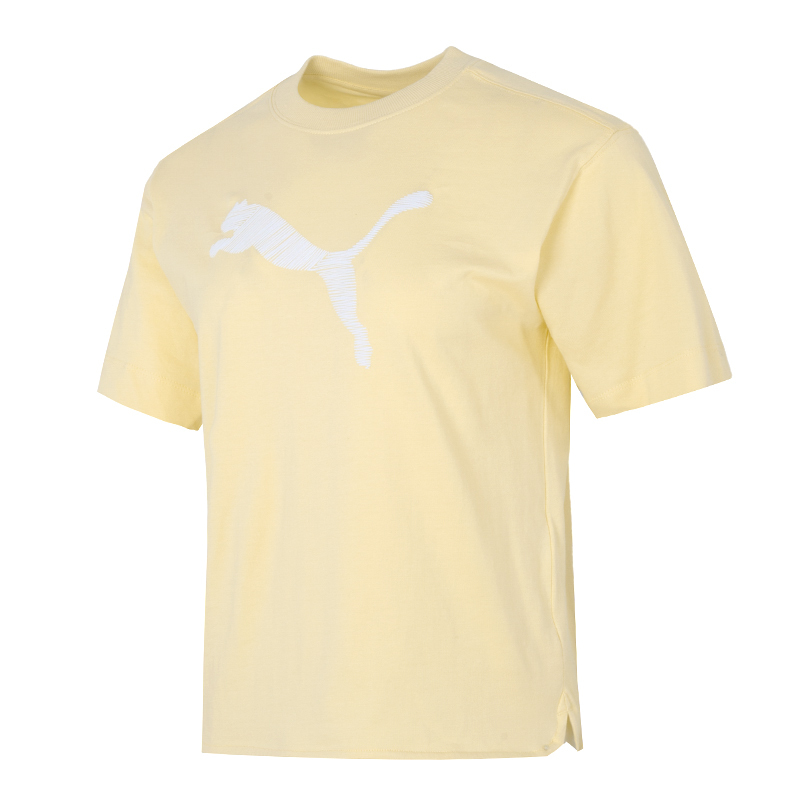 彪马(PUMA)女装 2023春季新款健身训练运动服潮流时尚透气圆领半袖短袖T恤 676650-42 XS
