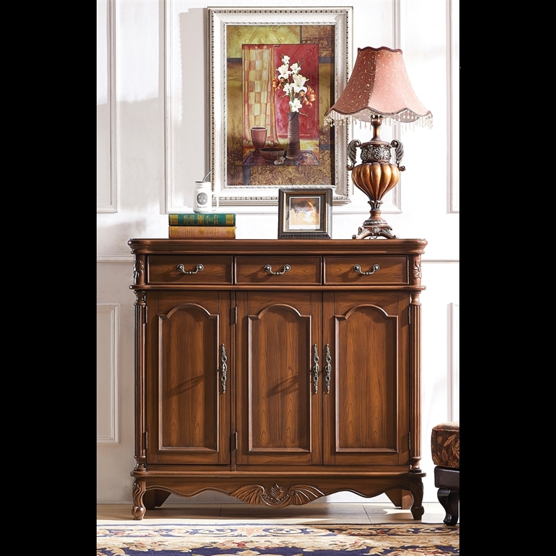 美式鞋柜全实木收纳复古多功能纳丽雅客厅储物家用门口玄关柜欧式大