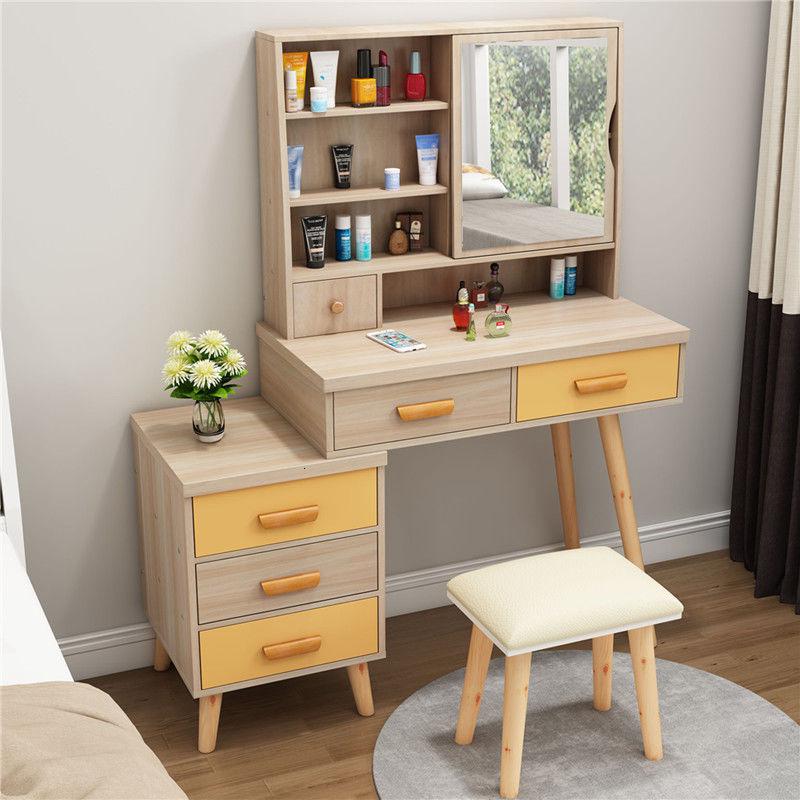 梳妆台卧室化妆台桌子迷你简易公主柜省空间经济型多 梳妆桌参数配置_