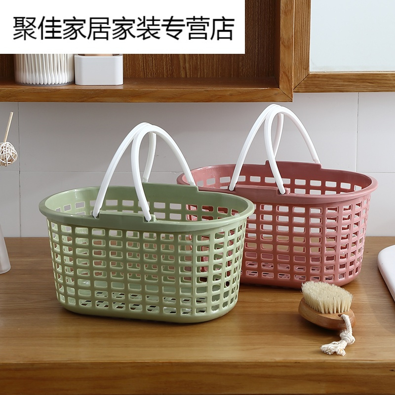 家柏饰(CORATED)洗澡篮沐浴篮洗漱小篮子浴室浴筐收纳篮储物筐收纳筐高清大图