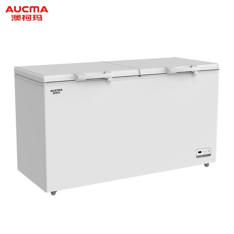澳柯玛(AUCMA)低温冰柜430升商用大容量单温双门卧式速冻冷柜BC/BD-430SND