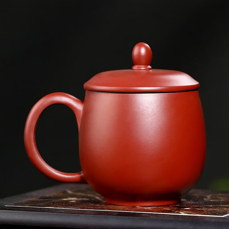 金镶玉 百福金镶玉紫砂龙蛋杯 银丝镶嵌紫砂杯 家用泡茶杯功夫茶具 280ml高清大图