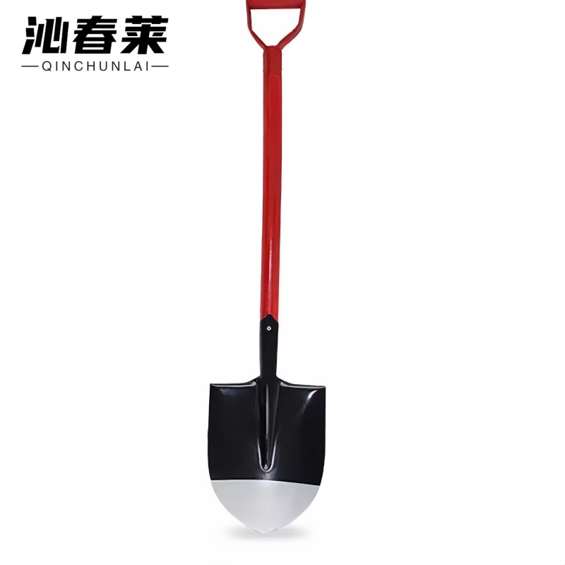 沁春莱消防锹黑色红柄/尖头/把高清大图