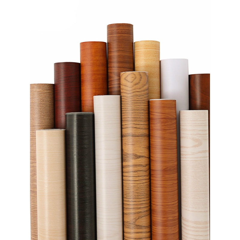 波音软片加厚防水自粘墙纸彩装膜旧家具衣柜书桌翻新贴纸木纹贴纸棕枫