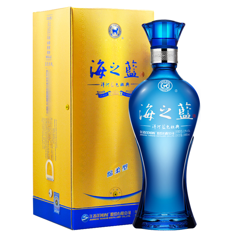 洋河 Yanghe 白酒洋河 Yanghe 蓝色经典海之蓝52度1000ml 单瓶装浓香型白酒口感绵柔 价格图片品牌报价 苏宁易购洋河苏宁自营旗舰店