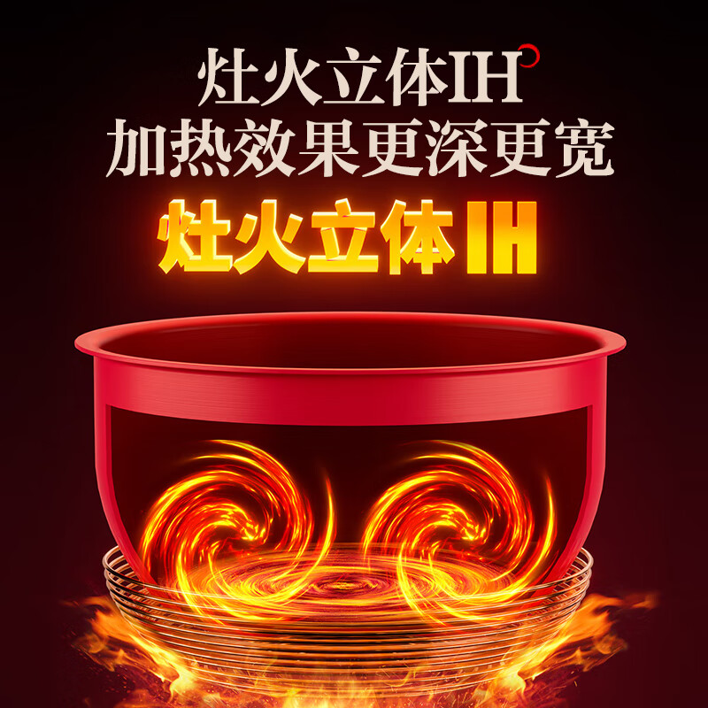 美的(Midea)电饭煲电饭锅IH加热家用2L/升小容量电饭锅多功能智能预约精铁釜蒸米饭锅煮饭锅MB-CFB2060H高清大图