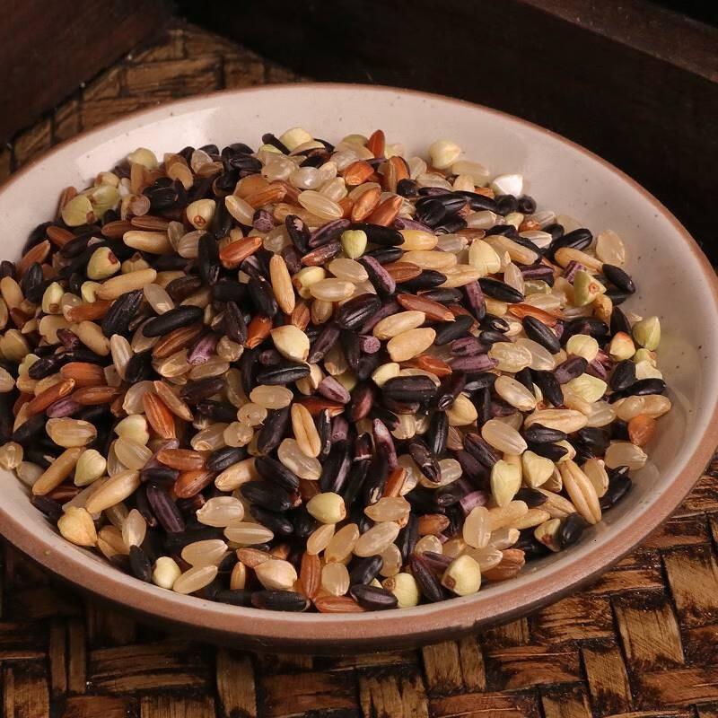 一米距离2024年七色米5斤2.5kg真空袋装农家自产混合米高清大图