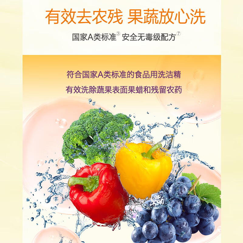 立白小苏打薄荷洗洁精1kg*2瓶去油渍果蔬去农残温和不伤手高清大图