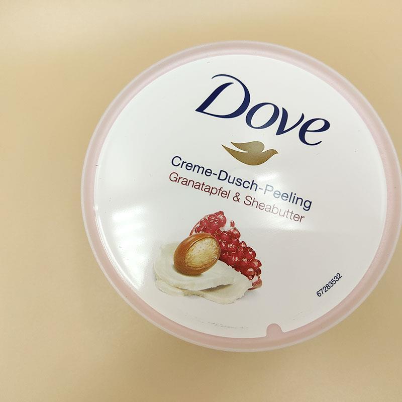 德国版冰激凌磨砂膏225ml 德国原装Dove/多芬石榴籽和乳木果风味冰激凌身体磨砂膏鸡皮225ml