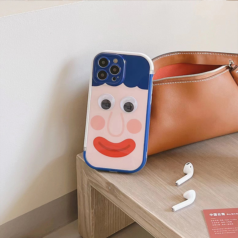 卡绮苹果13手机壳iPhone12新款11promax蓝头发表情包xsmax女款x全包8plus镜头iPhone创意