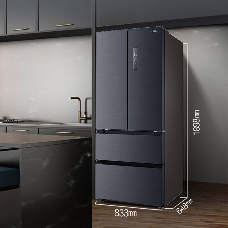 美的(Midea)508升多对开冰箱19分钟急速净味一级能效双变频温湿精控智能家电冰箱