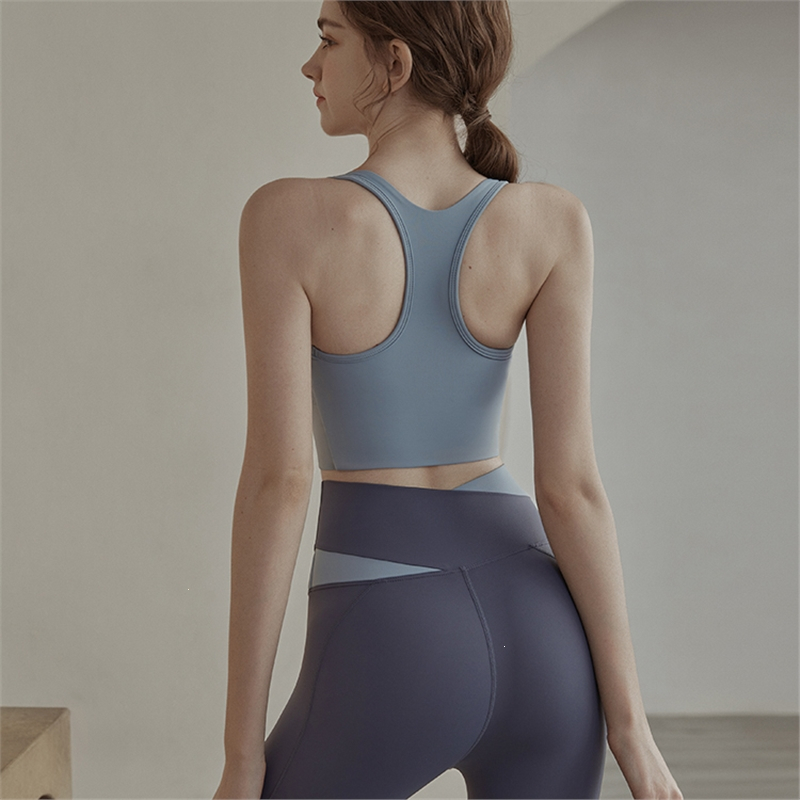 运动内衣女防震跑步春夏新款瑜伽服上衣聚拢背心美背文胸健身套装