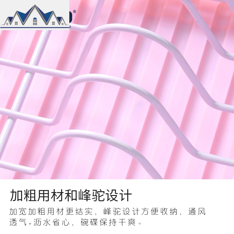 家用厨房置物架盘子筷子杯架沥水架晾滤放碗碟架用品收纳碗架 三维工匠高清大图