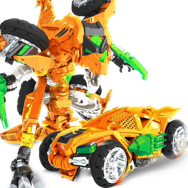 变形机器人玩具小男孩小女孩金刚变形卡宝车神精英版黄金飞龙hcl005