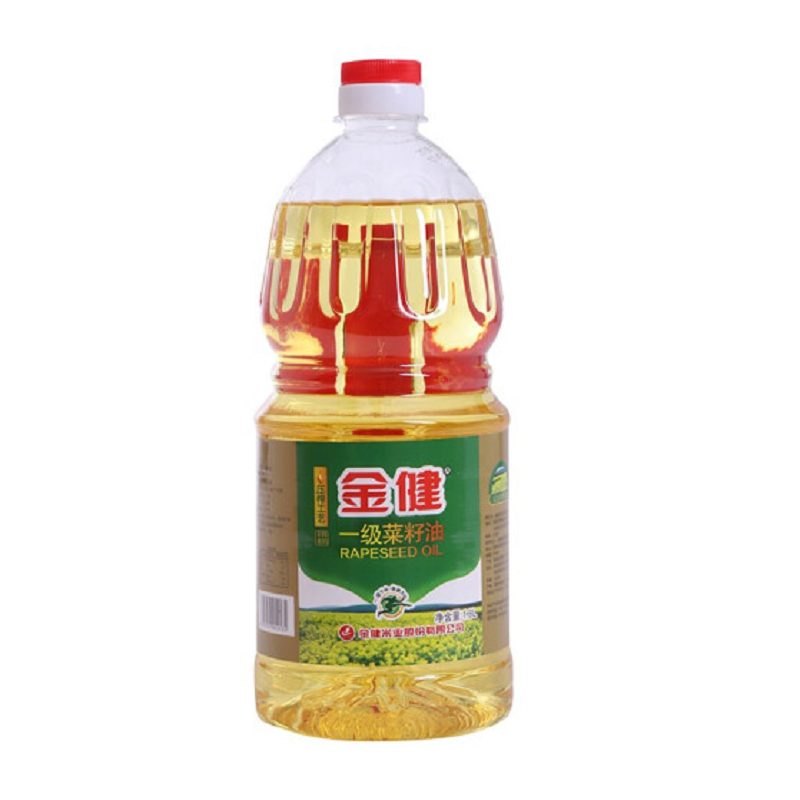 金健一级压榨菜籽油1.8L+金龙鱼楚尊软香米2.5KG 油米组合