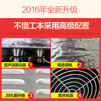 lecon/乐创珍轩 0.6米超声波洗碗机商用全自动大型家用洗碟机刷碗机洗菜机商用洗肉机小龙虾清洗机酒店 单槽除渣