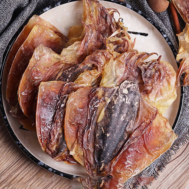 绿帝本港墨鱼干劲道有韧性干度足口感鲜自然晾晒咸淡适中225g高清大图