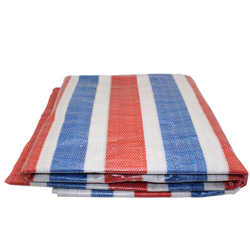 彩条布防雨布防水布 篷布遮阳塑料布 三色布防雨布加厚三色彩条布|*16