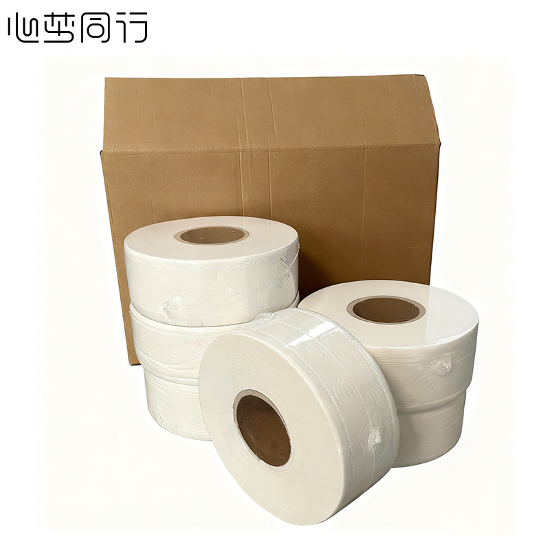 心梦同行大卷纸商用大盘纸厕纸卷筒卫生纸 90×120mm/4层/700g/2015/6卷/箱高清大图
