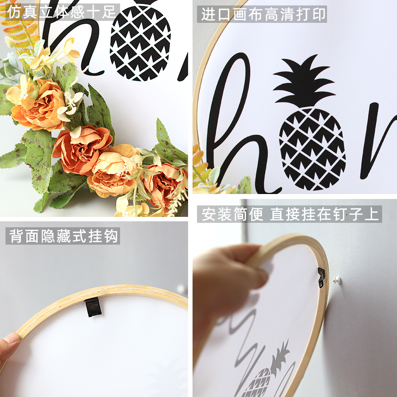 北欧ins装饰卧室墙面装饰挂画客厅餐厅壁挂墙上创意立体壁饰挂件 三维工匠 大号B款高清大图