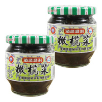 潮盛 精制橄榄菜170g*2 瓶装 橄榄菜 榨菜酱菜下饭小菜 佐餐咸菜开味菜 早餐泡面开味好搭档