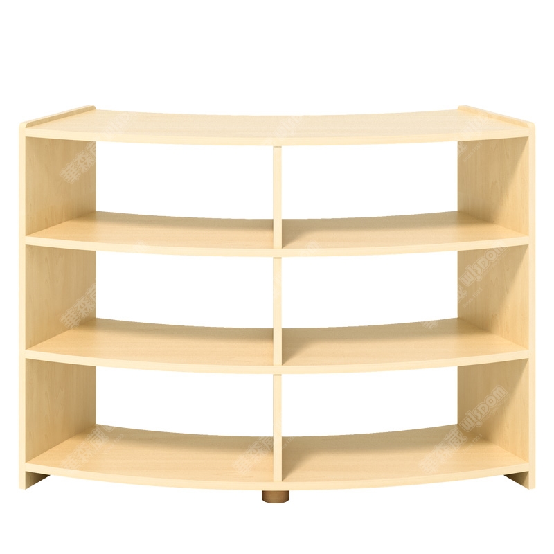 华森葳儿童家具 自然空间单层收纳座椅柜+三层收纳柜+双层收纳柜高清大图