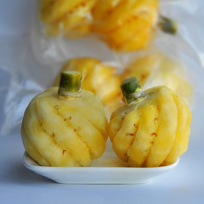顺丰泰国小菠萝1kg712个削皮迷你小菠萝新鲜水果