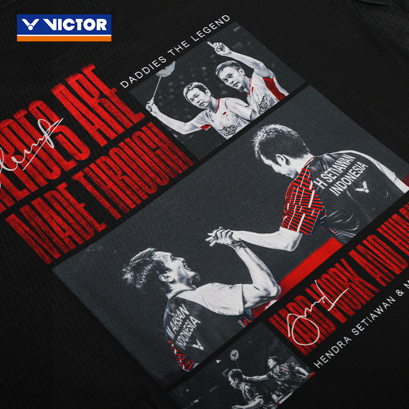 VICTOR/威克多 羽毛球服亨山组合纪念T恤T-501DTL