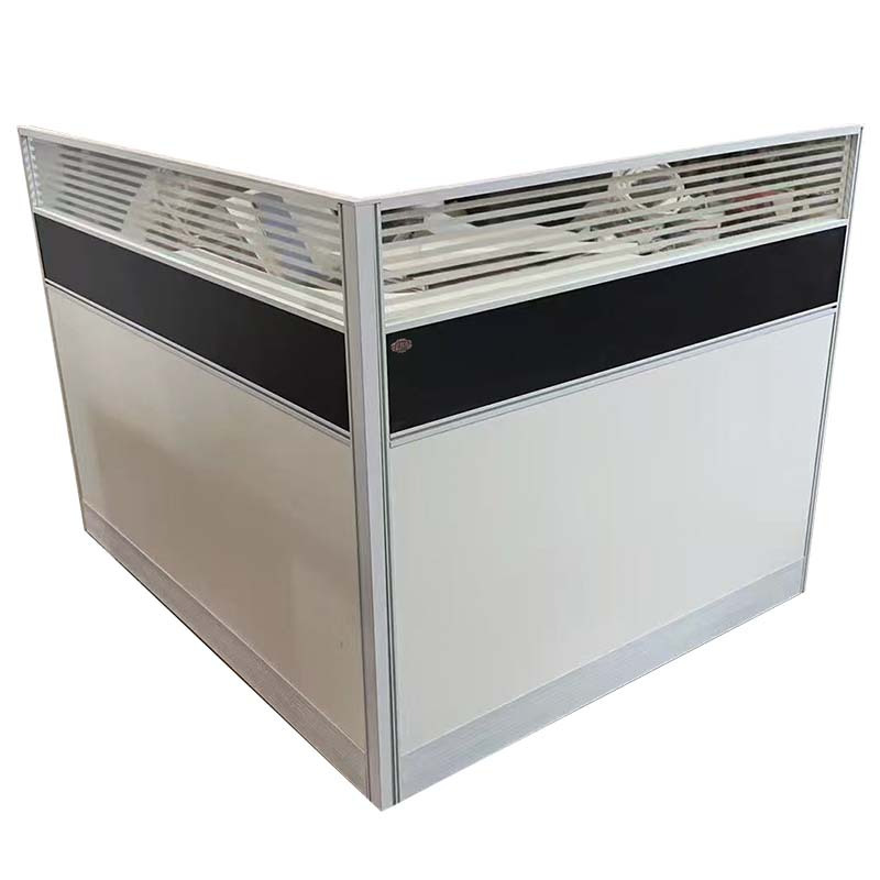 广亿隆办公桌屏风桌L型单人位组合桌120*140*110cmWH-YKZ1240#F/张高清大图