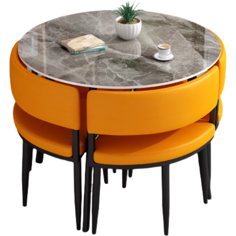 演发 餐桌90*90*75cm 套高清大图