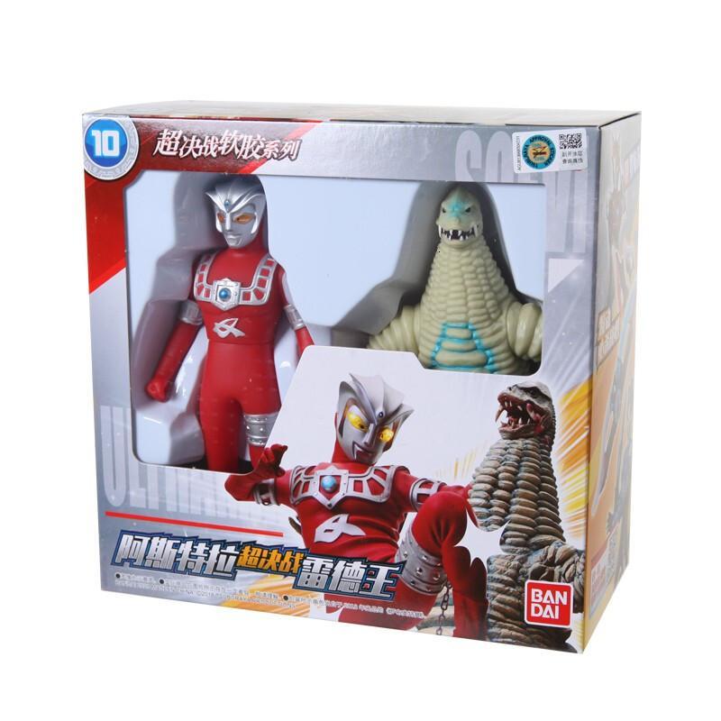万代BANDAI 奥特曼玩具 软胶对装 奥特英雄 罗布超决战系列 儿童人偶 格罗布奥特曼vs古兰特王梅伽洛斯