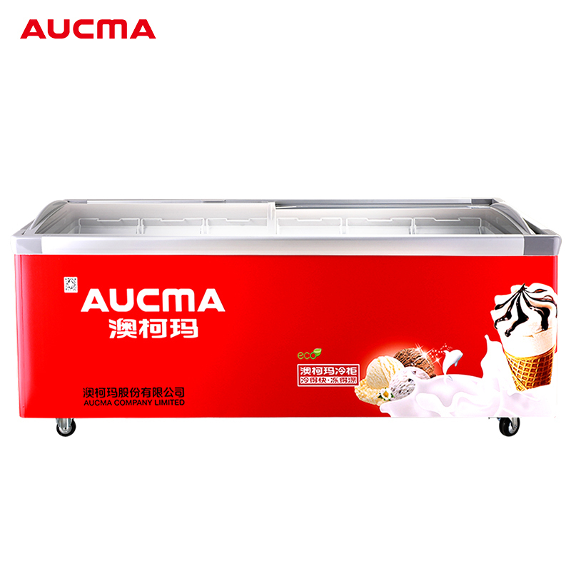 澳柯玛(AUCMA) 展示柜 SD-661 661升-26℃度商用大容量大型保鲜冰柜超市冷冻冰箱展示柜卧式保鲜