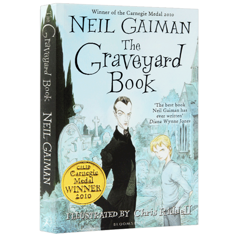 当你到达我 [正版]华研原版 坟场之书 英文原版 The Graveyard Book 英版 雨果奖得奖长篇小说奖 纽伯