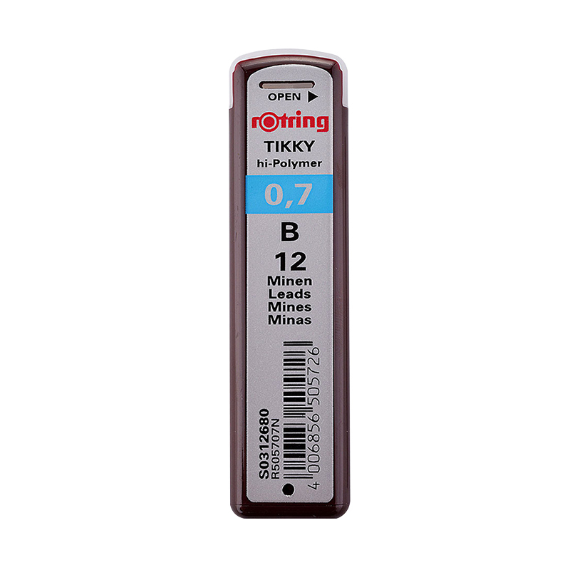 红环(rOtring)配件系列 铅芯B 0.7mm