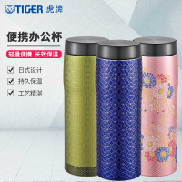 虎牌(tiger)保温杯MJX-A048 日本原装进口保温杯不锈钢立体3D喷墨印刷水杯480ml