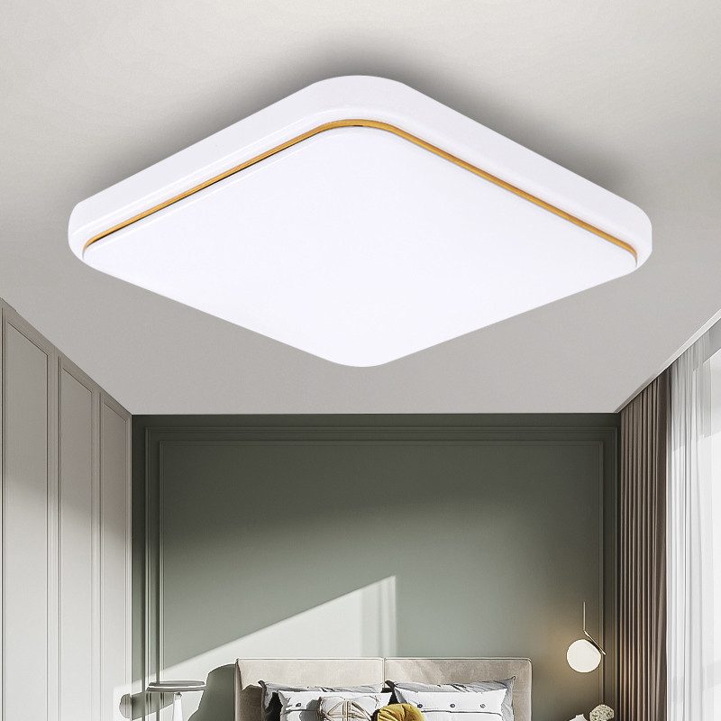 方灯吸顶灯led正方形卧室灯餐厅客厅灯阳台走廊厨卫家用灯具吸顶灯