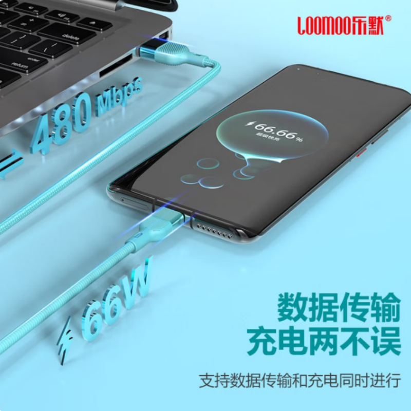 LOOMOO乐默 一拖三斜纹编织线 LCB-321 蓝色 货期1周高清大图