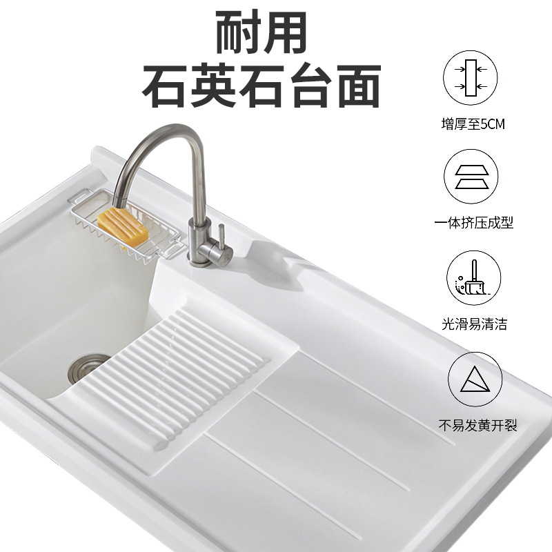 大自然实木浴室柜一体阳台洗衣机柜子带搓板台盆柜组合洗衣柜伴侣