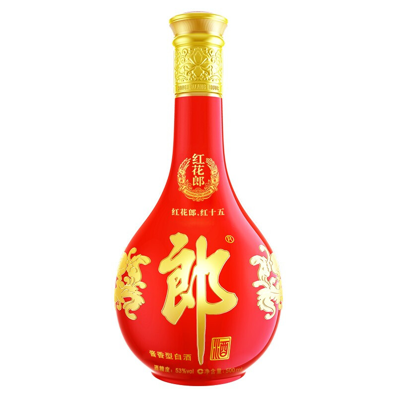 郎酒 红花郎(15)53度 500ml*6 整箱装 酱香型白酒高清大图