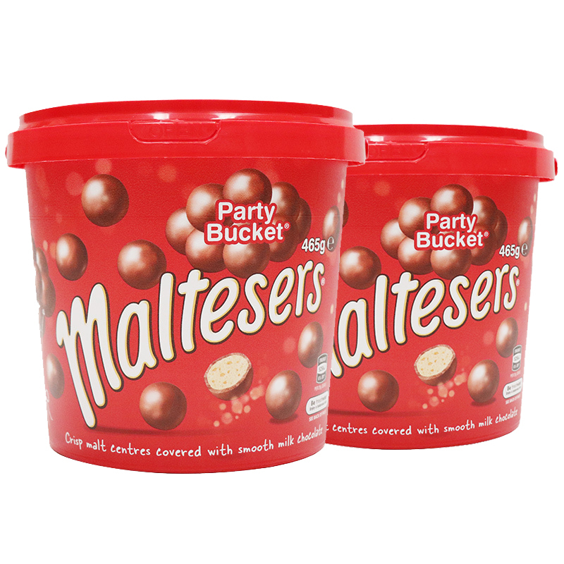 2桶丨麦提莎maltesers 麦丽素进口巧克力 465克/桶