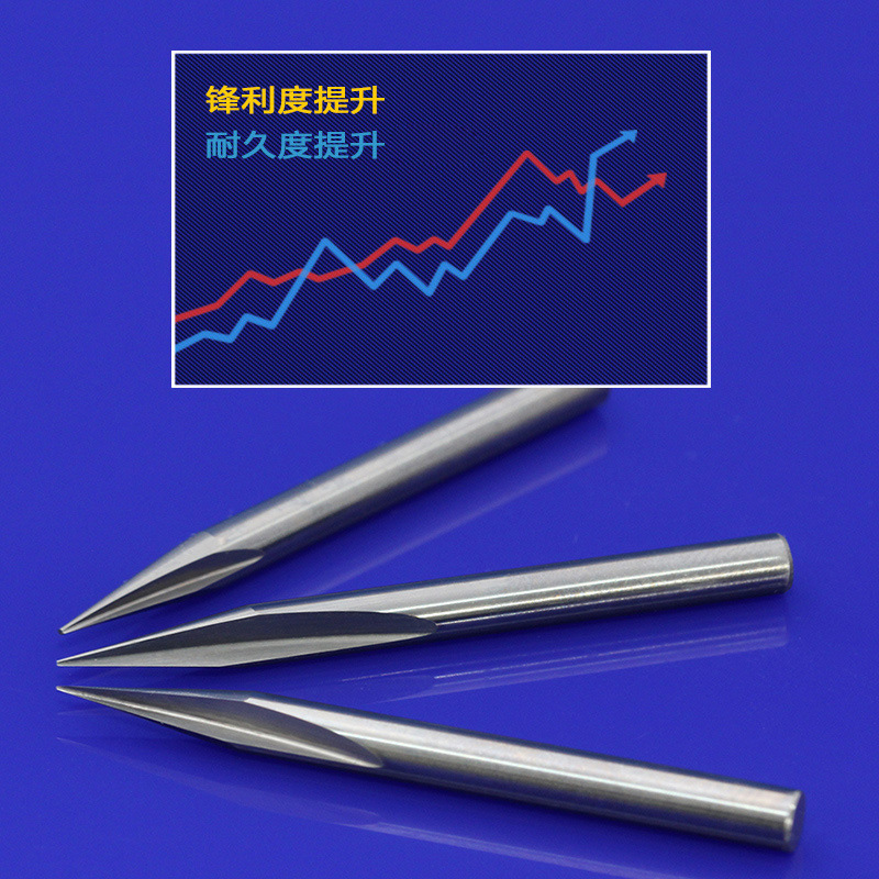 安信(ACTUaL)广告电脑数控雕刻机刀具刻金属刀3.175*90°*0.2(5只)