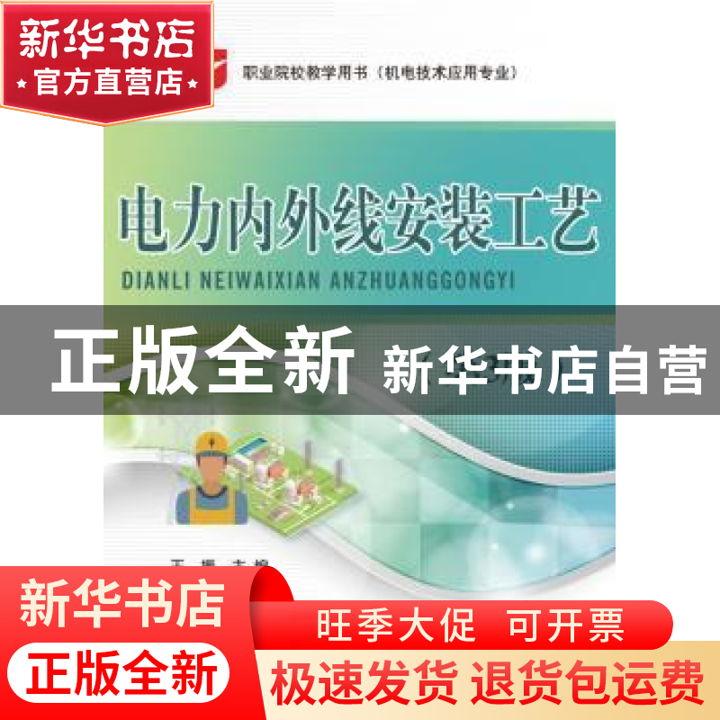 正版 电力内外线安装工艺 王振主编 电子工业出版社 978712133473