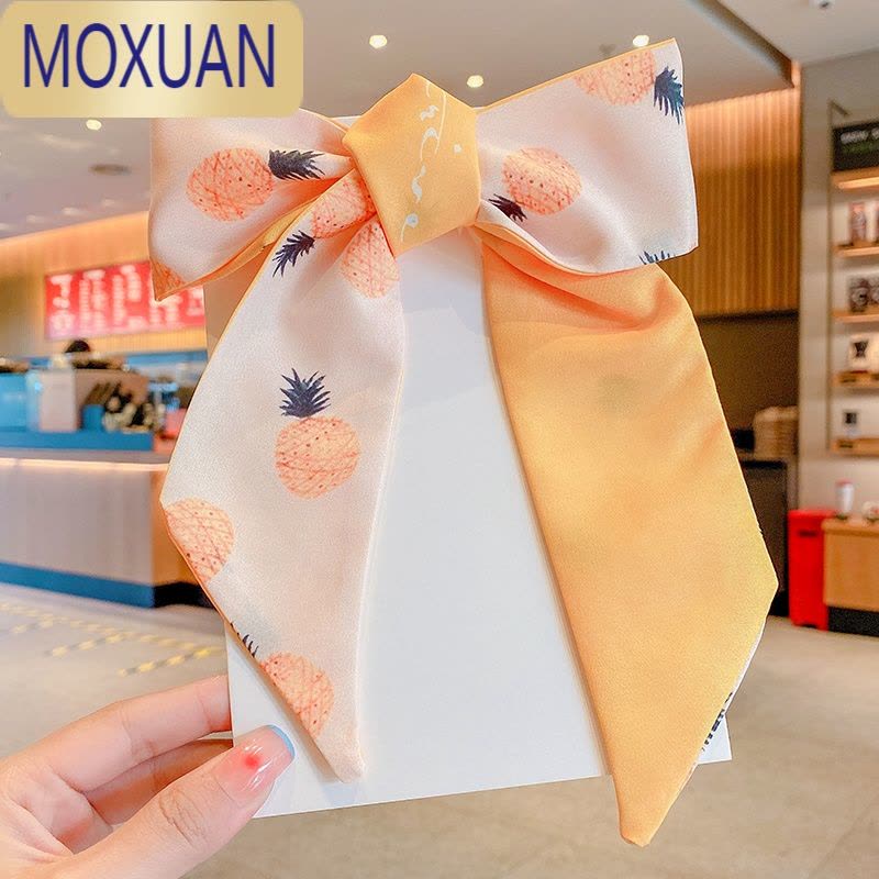 MOXUAN小女孩发带儿童编发丝巾绑发网红女童扎头发飘带彩带宝宝发饰洋气图片