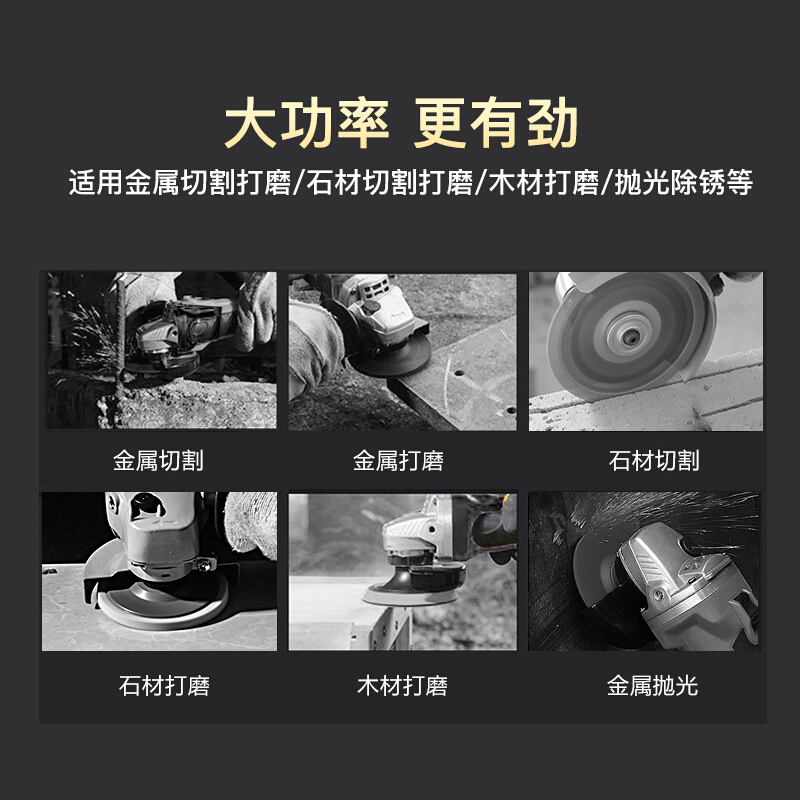 [苏宁自营]工蜂 GA7100 多功能角磨机角向磨光机手磨机打磨切割机抛光机送赠品